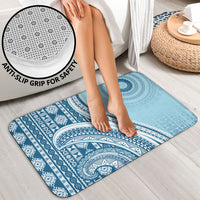 Bula Fiji Vintage Tapa Bathroom Set Kaivity Masi Wave Motifs - Turquoise