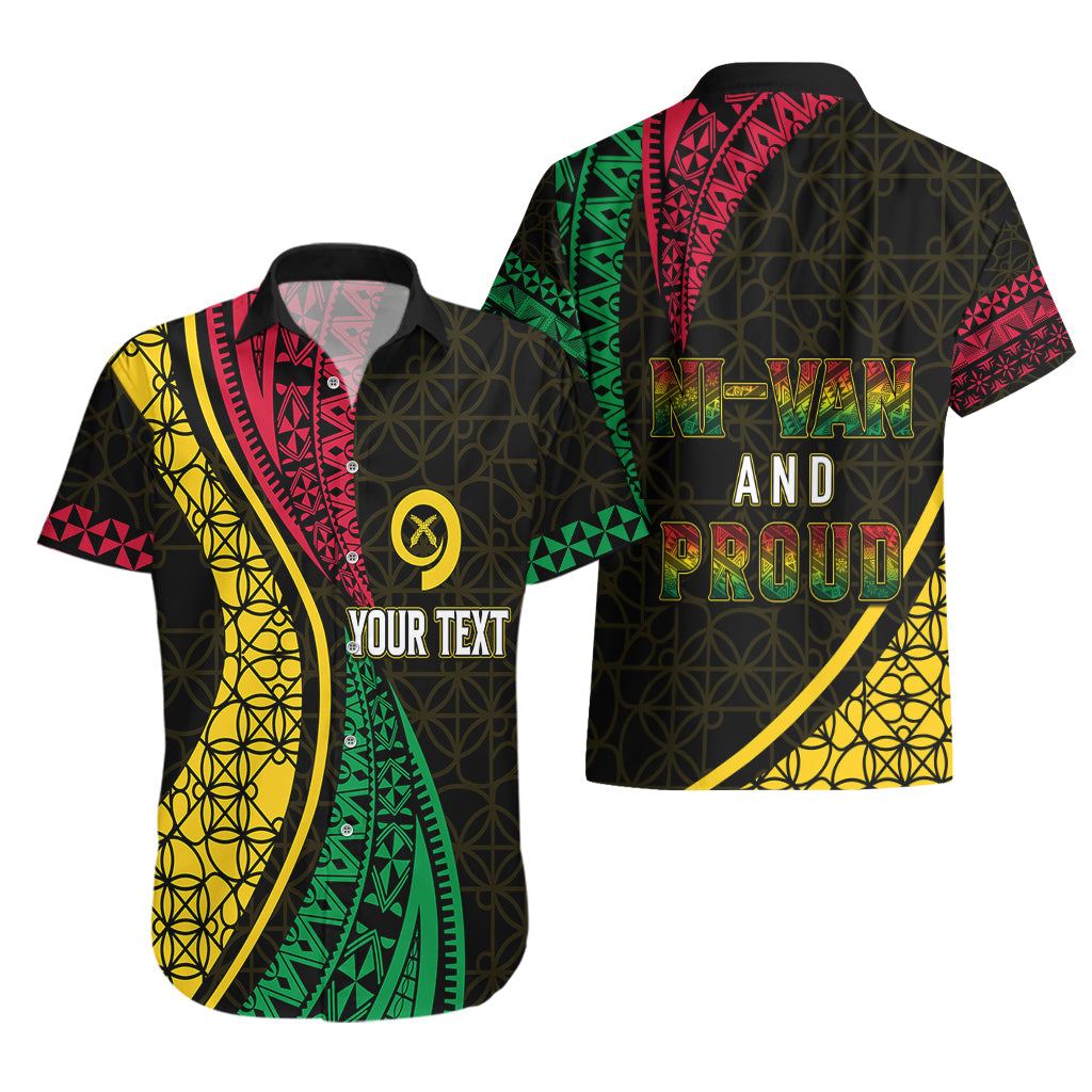 Personalised Vanuatu Hawaiian Shirt Melanesian Sand Drawing Mixed - Ni Van and Proud LT7 - Polynesian Pride