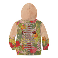 Mahalo Hawaii - Ka Pule a ka Haku Kid Hoodie Tropical Flowers LT7 - Polynesian Pride