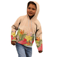 Mahalo Hawaii - Ka Pule a ka Haku Kid Hoodie Tropical Flowers LT7 - Polynesian Pride