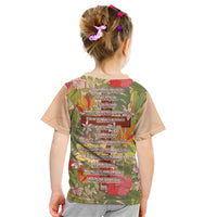 Mahalo Hawaii - Ka Pule a ka Haku Kid T Shirt Tropical Flowers LT7 - Polynesian Pride