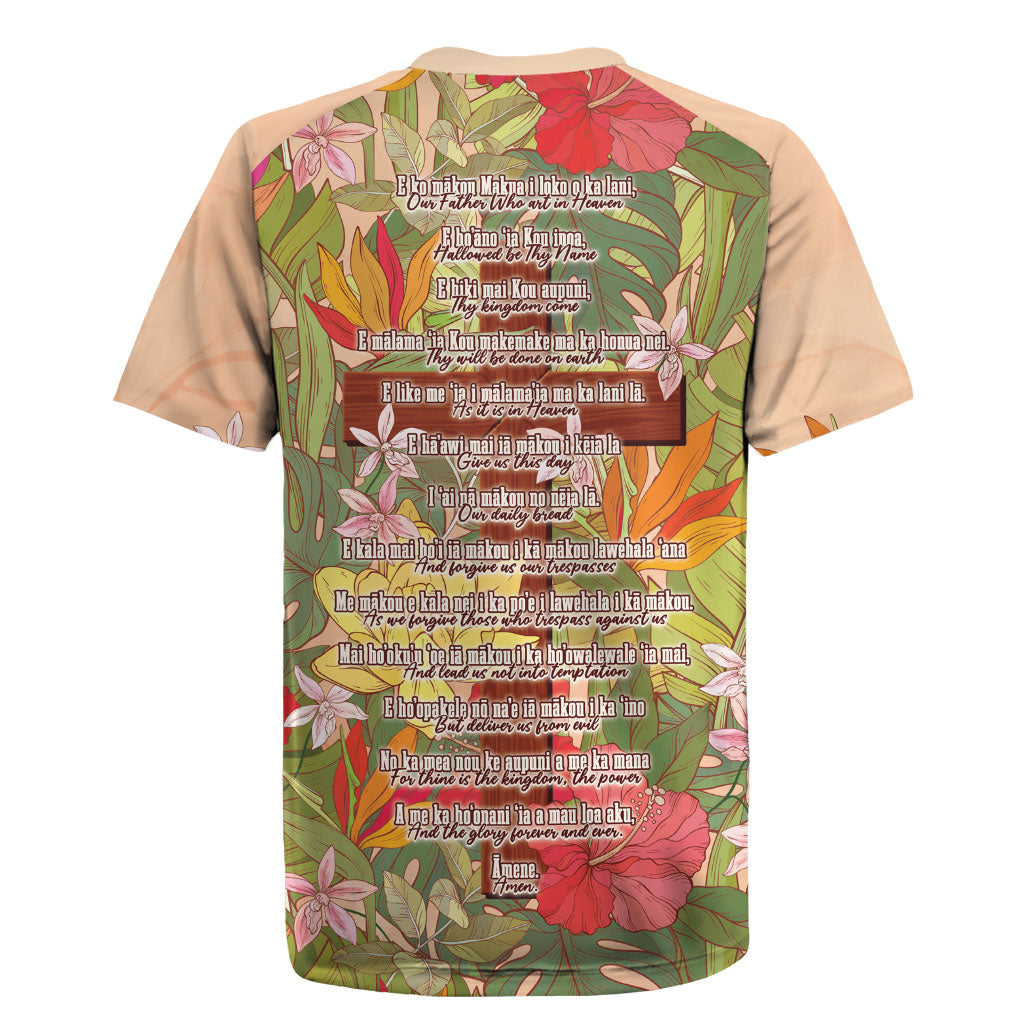 Mahalo Hawaii - ⁠Ka Pule a ka Haku Rugby Jersey Tropical Flowers