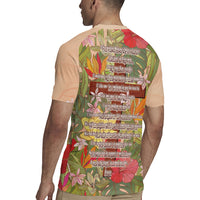 Mahalo Hawaii - ⁠Ka Pule a ka Haku Rugby Jersey Tropical Flowers