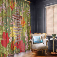 Mahalo Hawaii - Ka Pule a ka Haku Window Curtain Tropical Flowers LT7 - Polynesian Pride