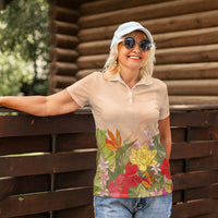 Mahalo Hawaii - Ka Pule a ka Haku Women Polo Shirt Tropical Flowers LT7 - Polynesian Pride