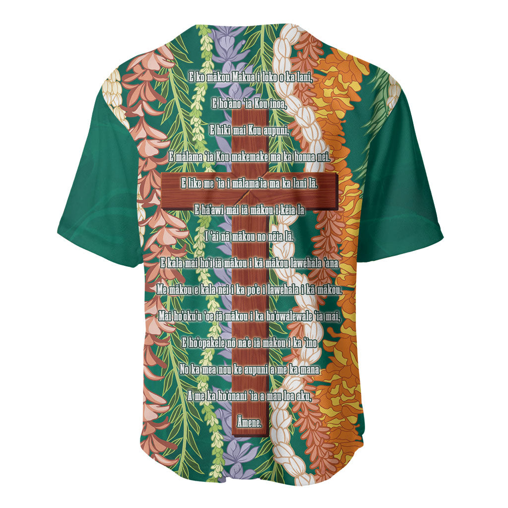 Mahalo Hawaii - Ka Pule a ka Haku Baseball Jersey Mixed Lei LT7 - Polynesian Pride