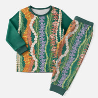Mahalo Hawaii - ⁠Ka Pule a ka Haku Christmas Pajama Set Mixed Lei