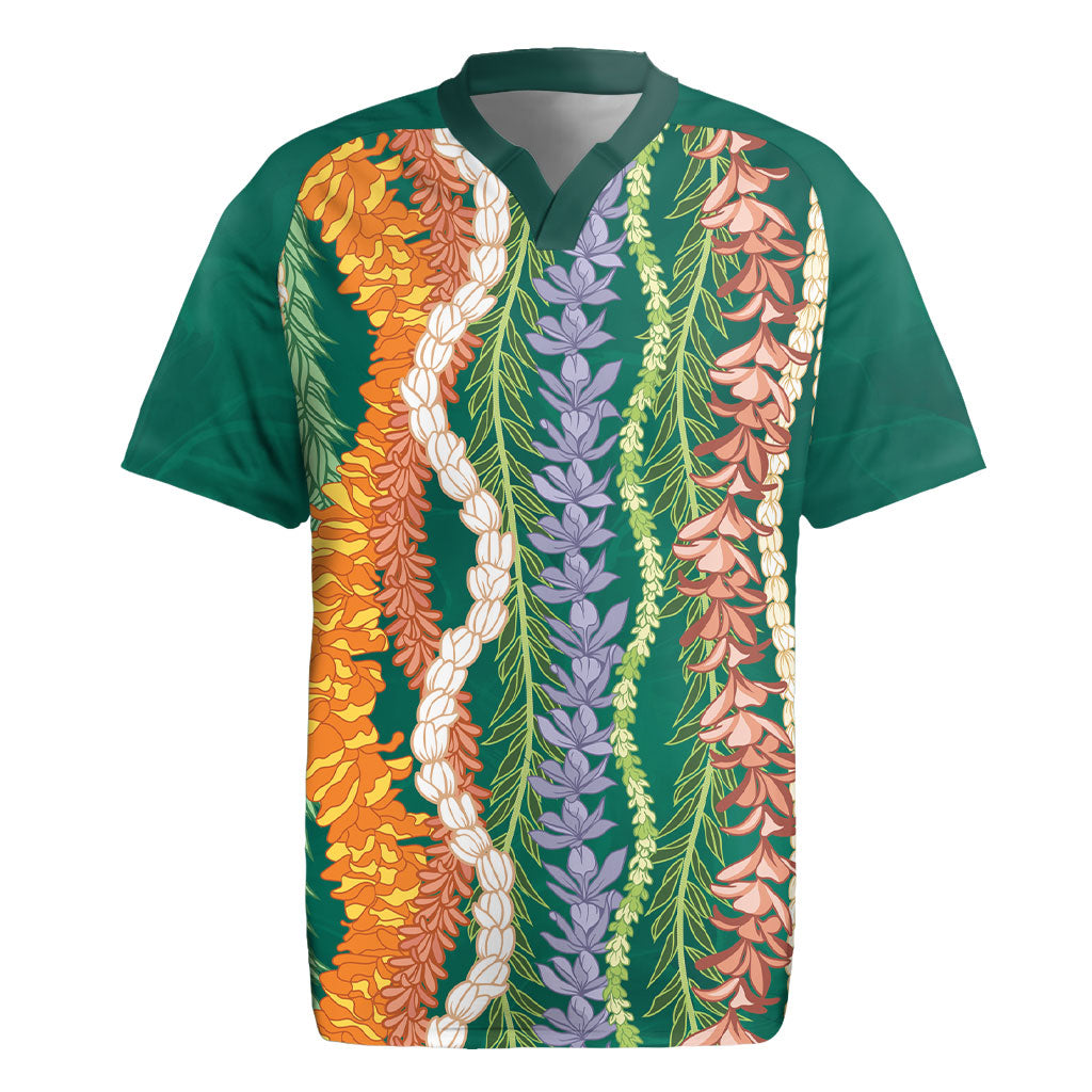 Mahalo Hawaii - ⁠Ka Pule a ka Haku Rugby Jersey Mixed Lei