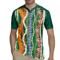 Mahalo Hawaii - ⁠Ka Pule a ka Haku Rugby Jersey Mixed Lei