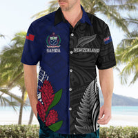Personalised New Zealand Vs Samoa Rugby Hawaiian Shirt Go Champions LT7 - Polynesian Pride