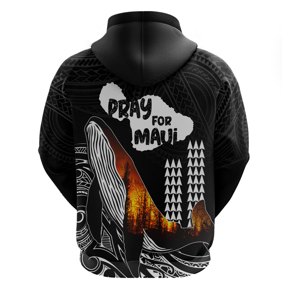 Hawaii Humpback Whale Hoodie Be Strong - Pray For Maui LT7 - Polynesian Pride