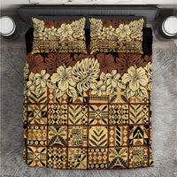 Niue Hiapo Motif Bedding Set Tapa Classic - Black Ver