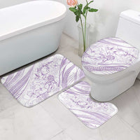 Sharks Couple Dreamy Polynesians Floral Sea Bathroom Set Lilac LT7 - Polynesian Pride