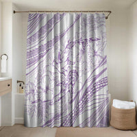 Sharks Couple Dreamy Polynesians Floral Sea Bathroom Set Lilac LT7 Shower Curtain Only Lilac - Polynesian Pride