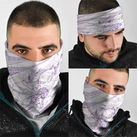 Sharks Couple Dreamy Polynesians Floral Sea Neck Gaiter Lilac LT7 - Polynesian Pride
