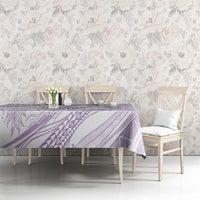 Sharks Couple Dreamy Polynesians Floral Sea Tablecloth Lilac LT7 - Polynesian Pride
