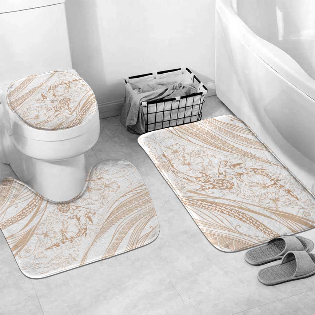Sharks Couple Dreamy Polynesians Floral Sea Bathroom Set Hazel - Polynesian Pride