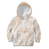 Sharks Couple Dreamy Polynesians Floral Sea Kid Hoodie Hazel - Polynesian Pride