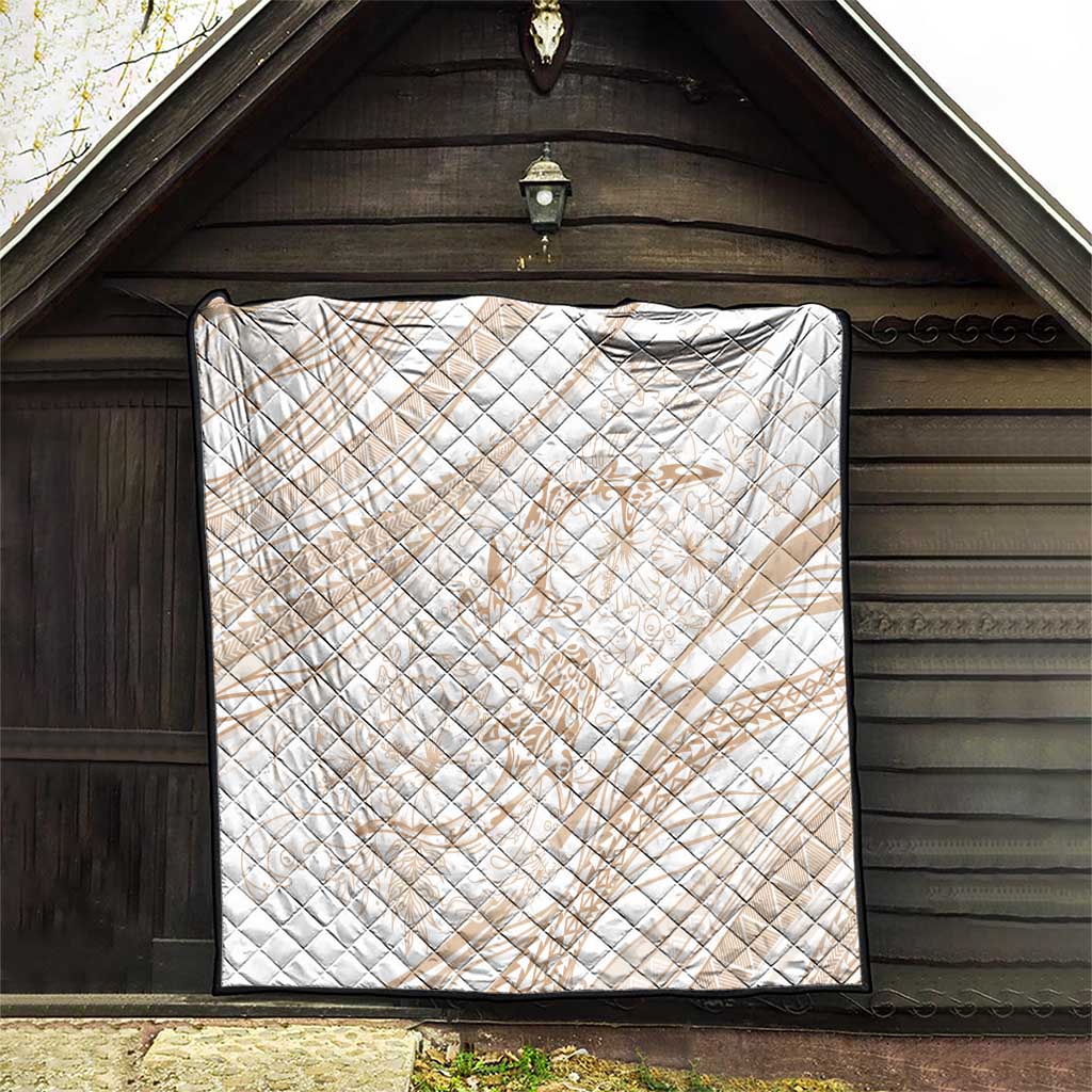 Sharks Couple Dreamy Polynesians Floral Sea Quilt Hazel LT7 - Polynesian Pride