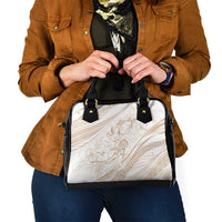 Sharks Couple Dreamy Polynesians Floral Sea Shoulder Handbag Hazel - Polynesian Pride