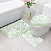 Sharks Couple Dreamy Polynesians Floral Sea Bathroom Set Emerald LT7 - Polynesian Pride
