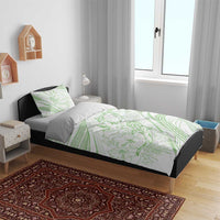 Sharks Couple Dreamy Polynesians Floral Sea Bedding Set Emerald LT7 - Polynesian Pride