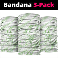Sharks Couple Dreamy Polynesians Floral Sea Neck Gaiter Emerald LT7 package One Size: 25*50cm Emerald - Polynesian Pride