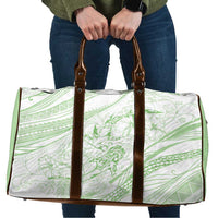 Sharks Couple Dreamy Polynesians Floral Sea Travel Bag Emerald LT7 Emerald - Polynesian Pride