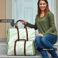 Sharks Couple Dreamy Polynesians Floral Sea Travel Bag Emerald LT7 - Polynesian Pride