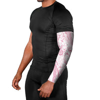 Sharks Couple Dreamy Polynesians Floral Sea Arm Sleeves Pink - Polynesian Pride