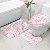 Sharks Couple Dreamy Polynesians Floral Sea Bathroom Set Pink LT7 - Polynesian Pride