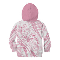 Sharks Couple Dreamy Polynesians Floral Sea Kid Hoodie Pink LT7 - Polynesian Pride