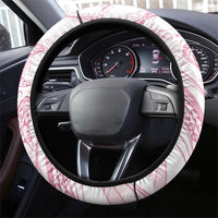 Sharks Couple Dreamy Polynesians Floral Sea Steering Wheel Cover Pink LT7 - Polynesian Pride