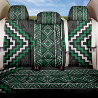 Jade Tukutuku Pattern Aotearoa Back Car Seat Cover Niho Taniwha and Puhoro Motifs