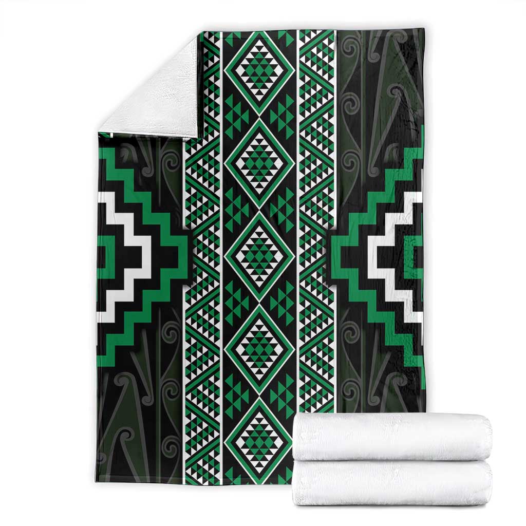 Jade Tukutuku Pattern Aotearoa Blanket Niho Taniwha and Puhoro Motifs