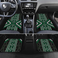 Jade Tukutuku Pattern Aotearoa Car Mats Niho Taniwha and Puhoro Motifs
