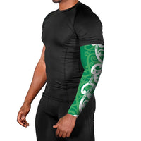Pounamu Green Maori Arm Sleeves Koru Kowhaiwhai - Polynesian Pride