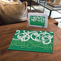 Pounamu Green Maori Puzzle Koru Kowhaiwhai - Polynesian Pride