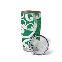 Pounamu Green Maori Tumbler Cup Koru Kowhaiwhai - Polynesian Pride
