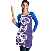 Violet Green Maori Apron Koru Kowhaiwhai - Polynesian Pride