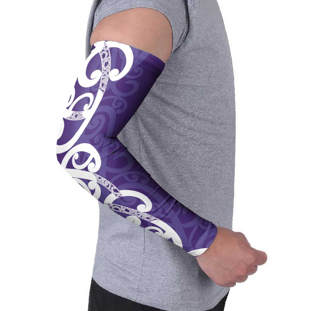 Violet Green Maori Arm Sleeves Koru Kowhaiwhai - Polynesian Pride