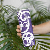 Violet Green Maori Skinny Tumbler Koru Kowhaiwhai - Polynesian Pride