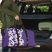 Violet Green Maori Travel Bag Koru Kowhaiwhai - Polynesian Pride