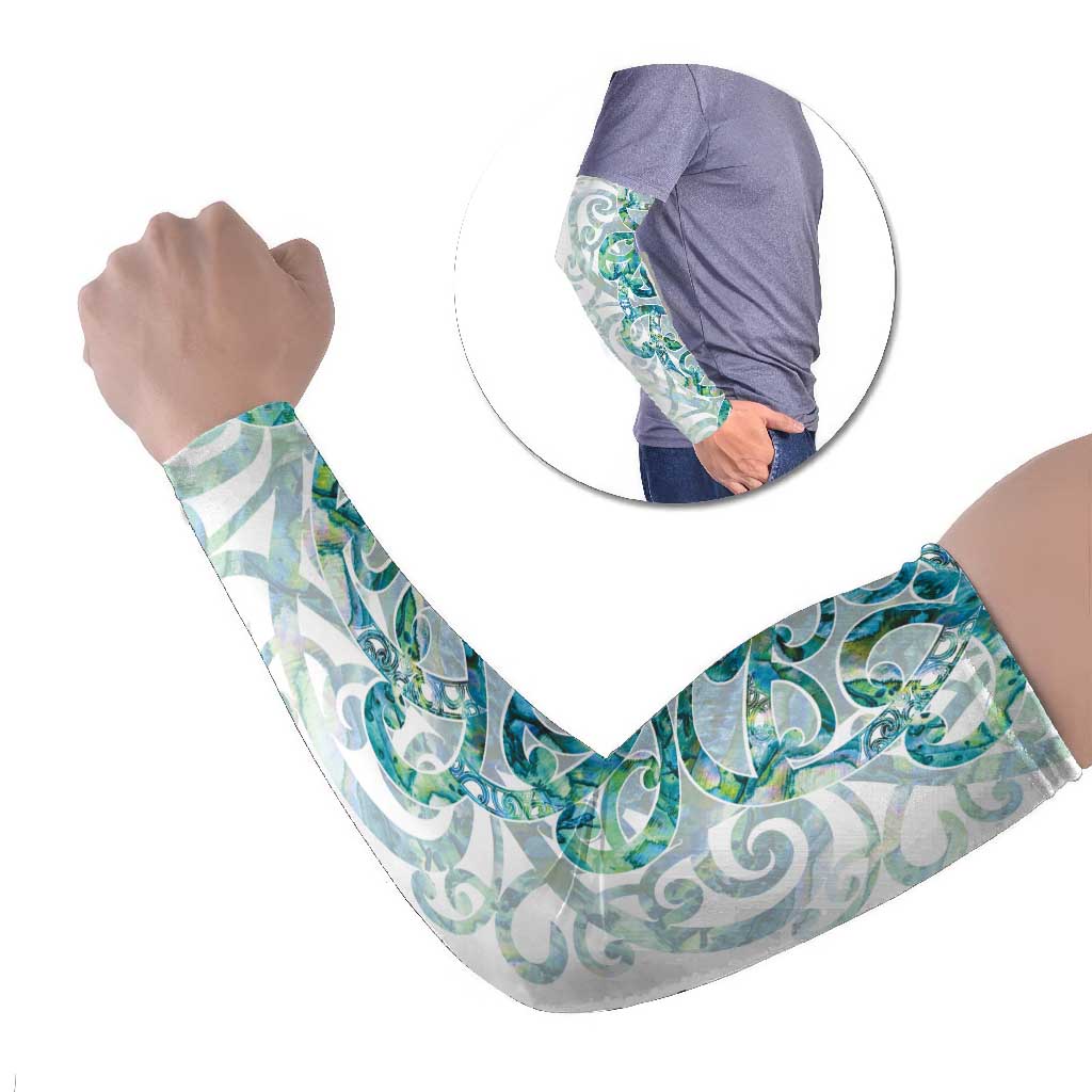 Paua Shell Maori Arm Sleeves Koru Kowhaiwhai - Polynesian Pride