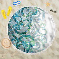 Paua Shell Maori Beach Blanket Koru Kowhaiwhai - Polynesian Pride