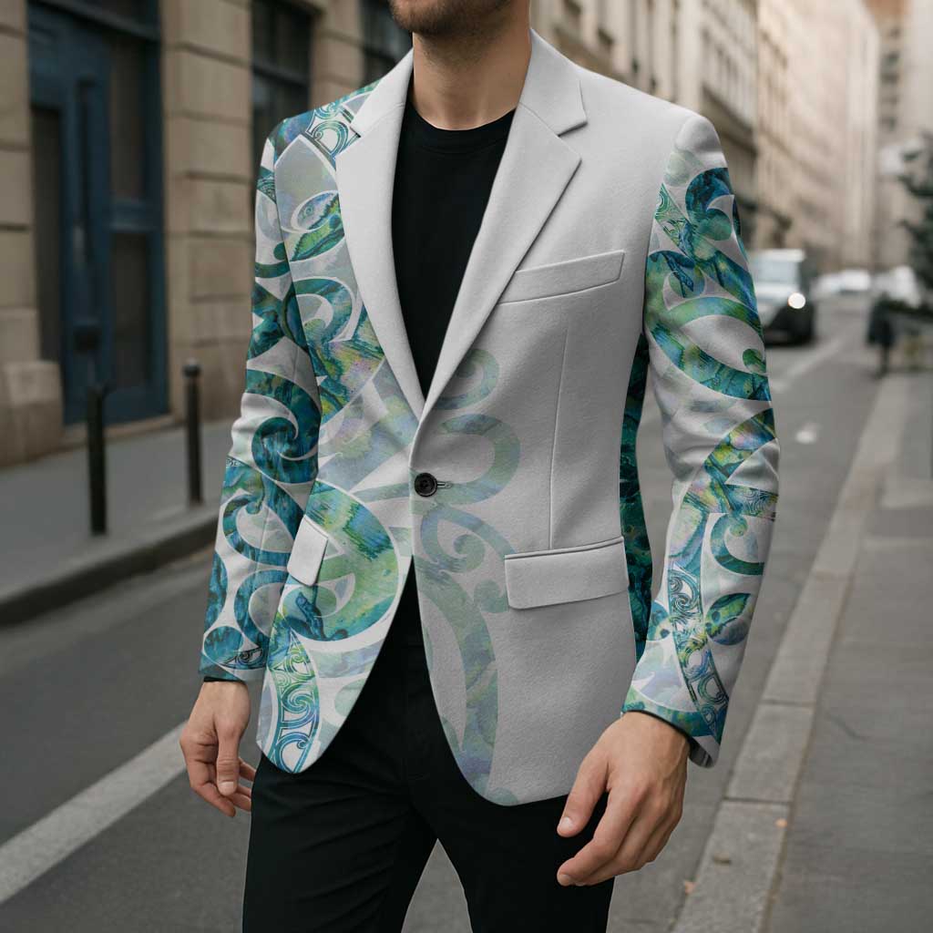 Paua Shell Maori Blazer Koru Kowhaiwhai - Polynesian Pride