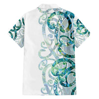 Paua Shell Maori Family Matching Puletasi and Hawaiian Shirt Koru Kowhaiwhai - Polynesian Pride