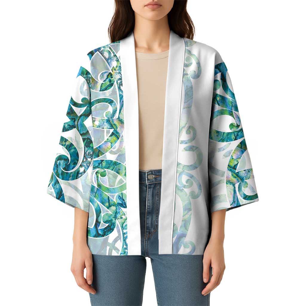 Paua Shell Maori Kimono Koru Kowhaiwhai - Polynesian Pride