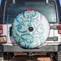 Paua Shell Maori Spare Tire Cover Koru Kowhaiwhai - Polynesian Pride