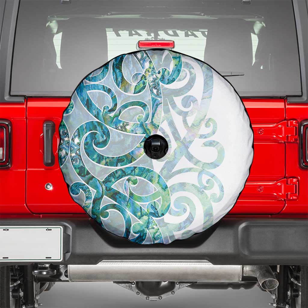 Paua Shell Maori Spare Tire Cover Koru Kowhaiwhai - Polynesian Pride